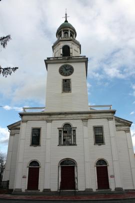 Second Church of Dorchester: Codman Square landmark. Clara Hudson photo